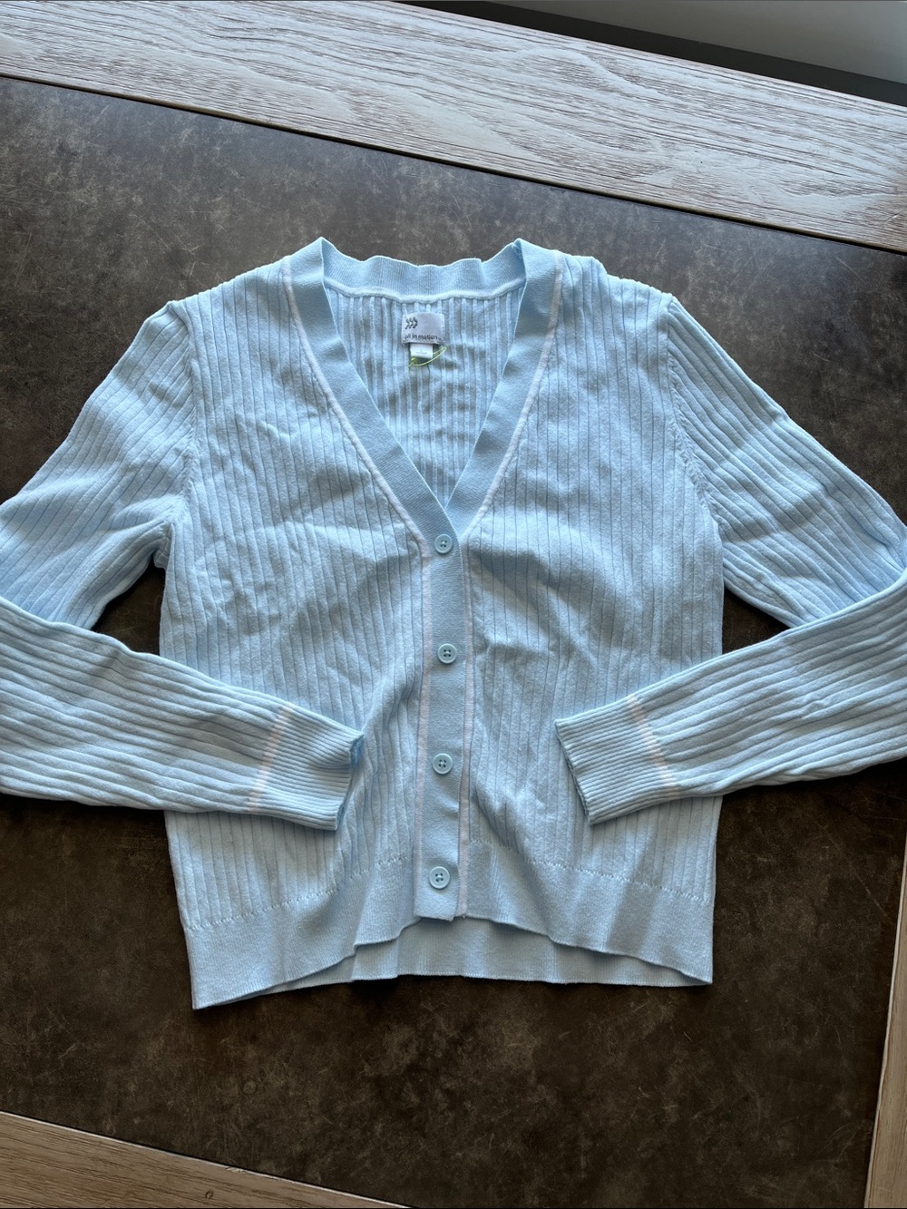 All in motion cardigan light blue